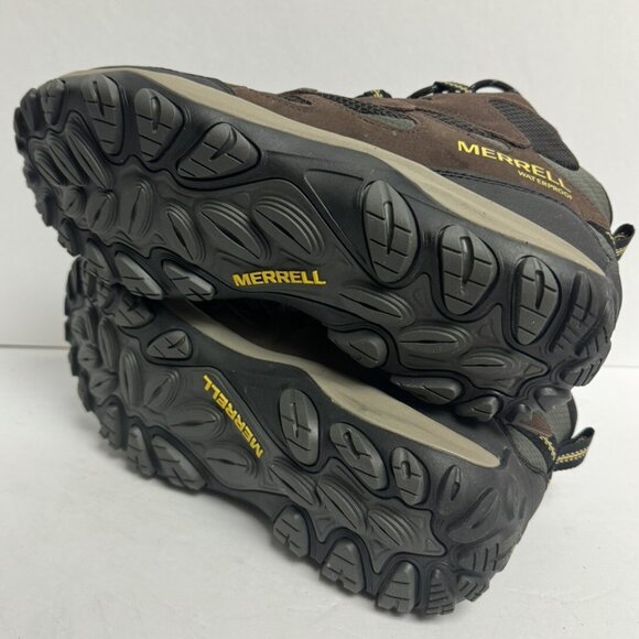 Merrell Mens West Rim Mid Waterproof Boots Espresso Size 11.5 M